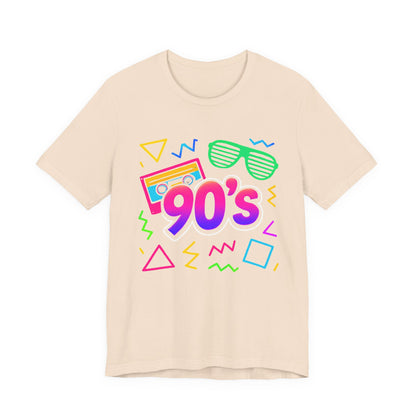Oldschool-Musik der 90er – Arcade-Vibes. Klassischer 90er-Jahre-Vintage-Look. Retro-T-Shirt „I Heart The Nineties“ aus den 90ern.