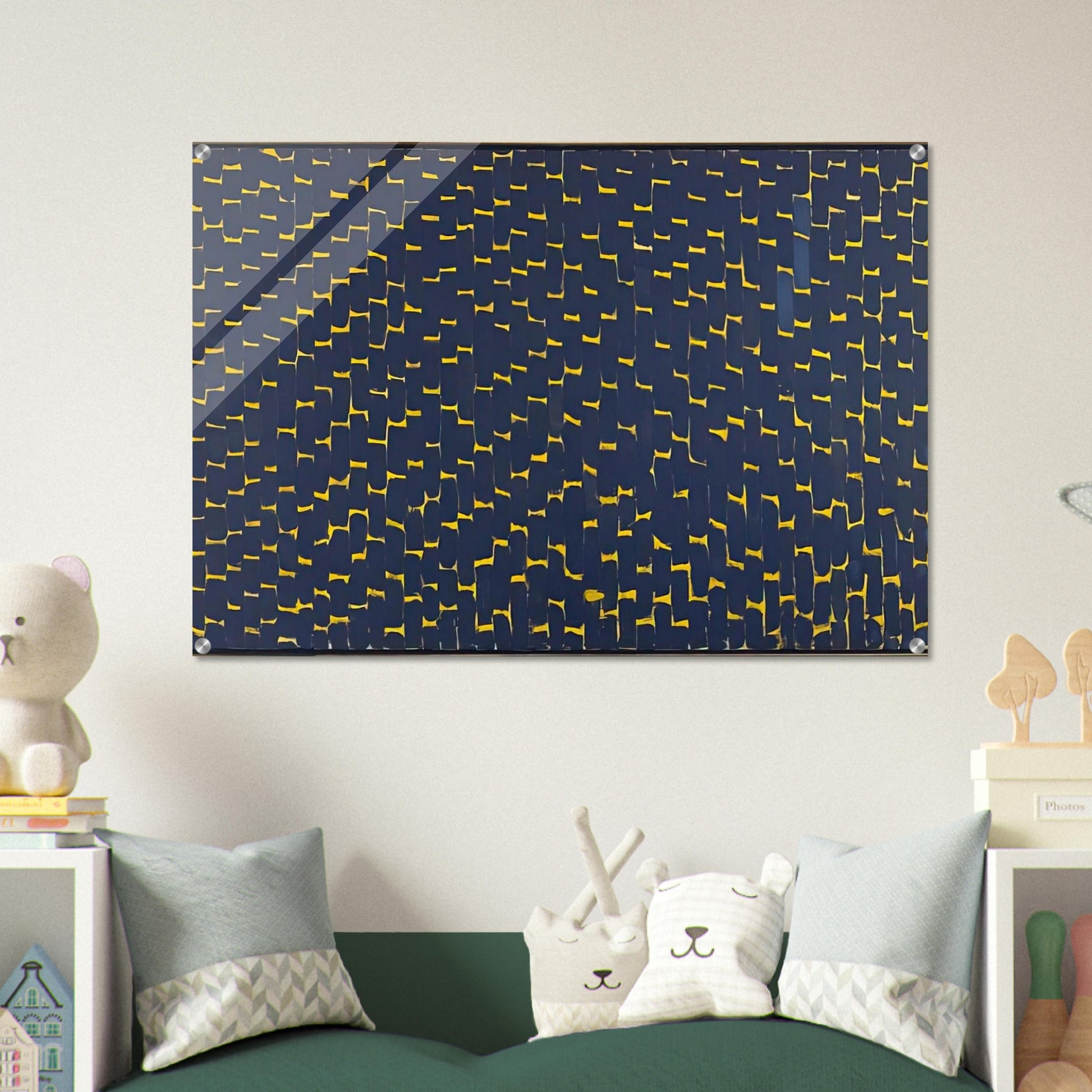 LATE NIGHT REFLECTIONS 1972 - Alma Woodsey Thomas Acrylic Print - 70x100 cm / 28x40″ inches | Alma Woodsey Thomas Wall Art | Alma Woodsey Thomas Prints
