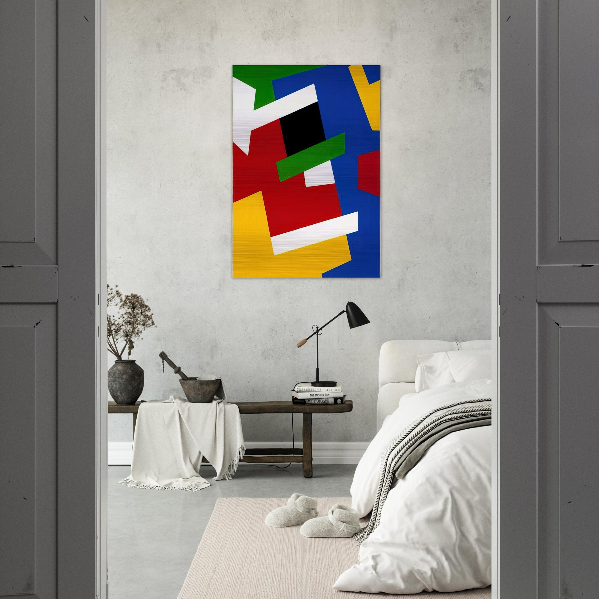 Strates solaires - Fernand Leduc Brushed Aluminum Print - 70x100 cm / 28x40 inches | Fernand Leduc Aluminum Print | Fernand Leduc Prints