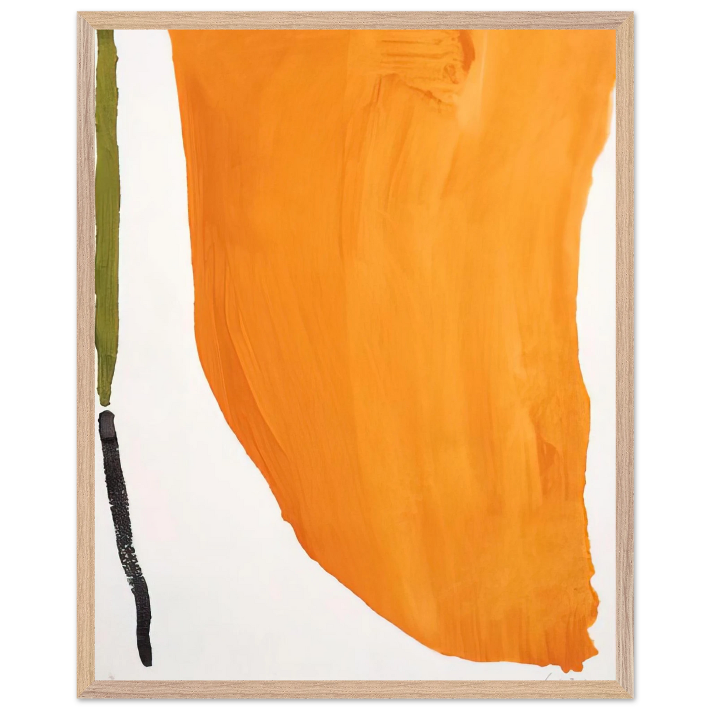 Helen Frankenthaler - Orange Downpour - 1970 Wall art - 27x35 cm / 11x14 inches - Fine Art Poster-canvas - -