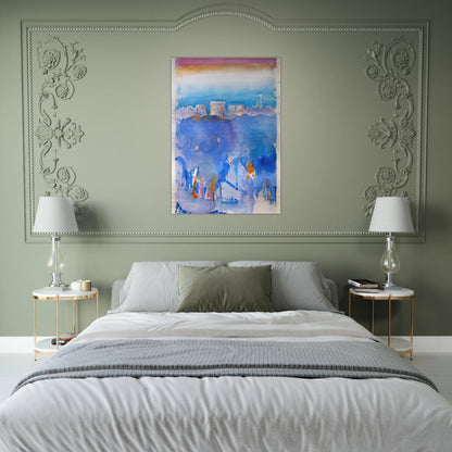 New York Fantasy - 1912 - John Marin Brushed Aluminum Print - 70x100 cm / 28x40 inches | John Marin Aluminum Print | John Marin Prints