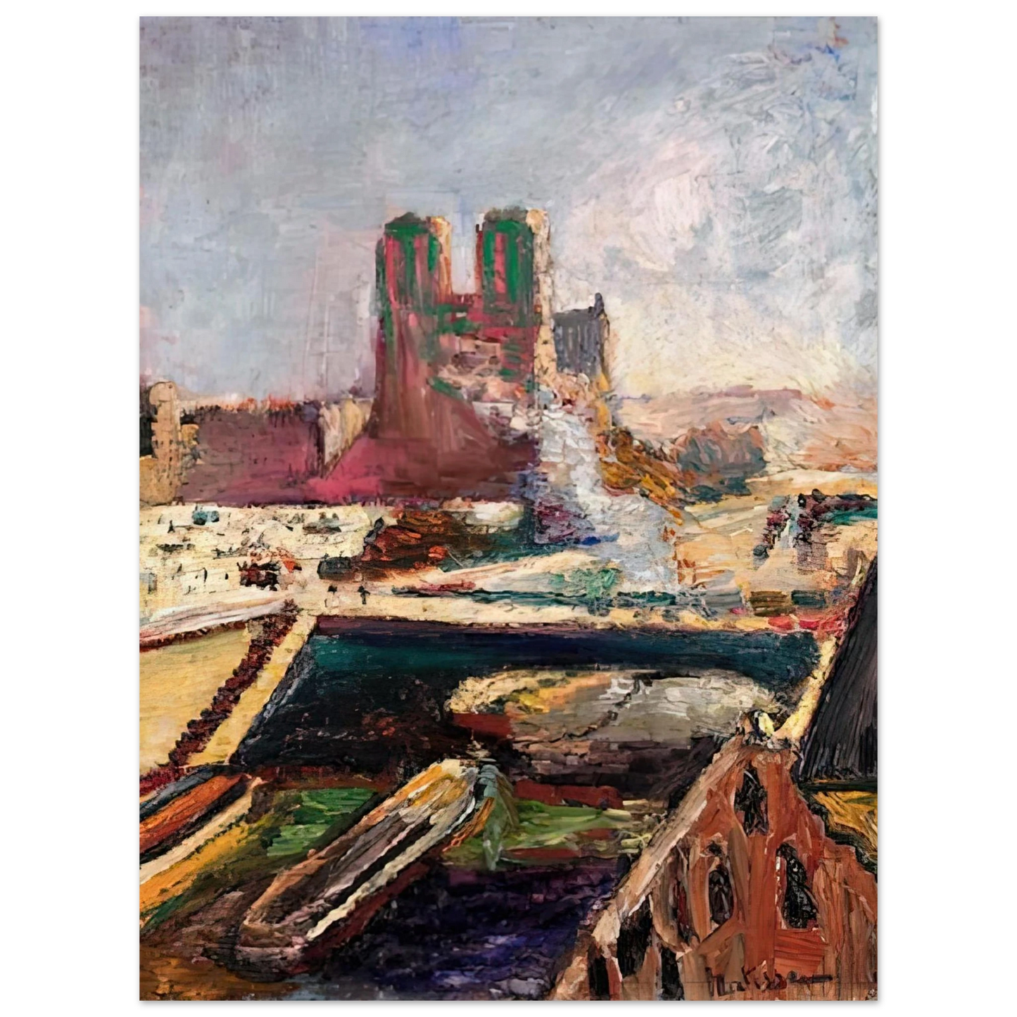 Henri Matisse - NOTRE DAME 1900  75x100 cm / 30x40inches Fine Art Poster