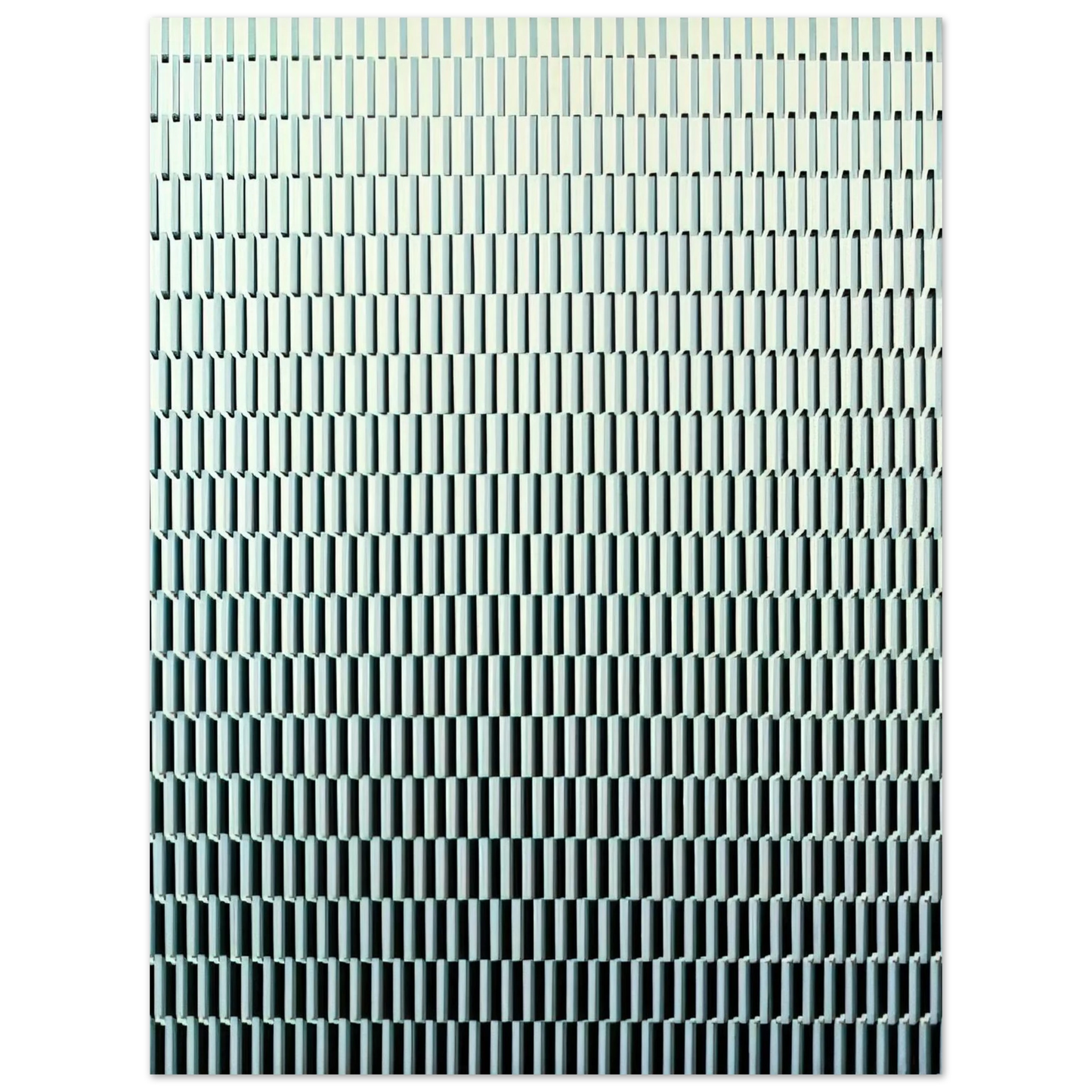Francois Morellet - 4 trames de tirets pivotÃ©es sur un cÃ´tÃ© - 1971  75x100 cm / 30x40inches Fine Art Poster
