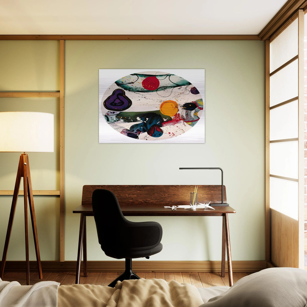 Lollipop  SF88-250  - Sam Francis Brushed Aluminum Print - 70x100 cm / 28x40 inches | Sam Francis Aluminum Print | Sam Francis Prints