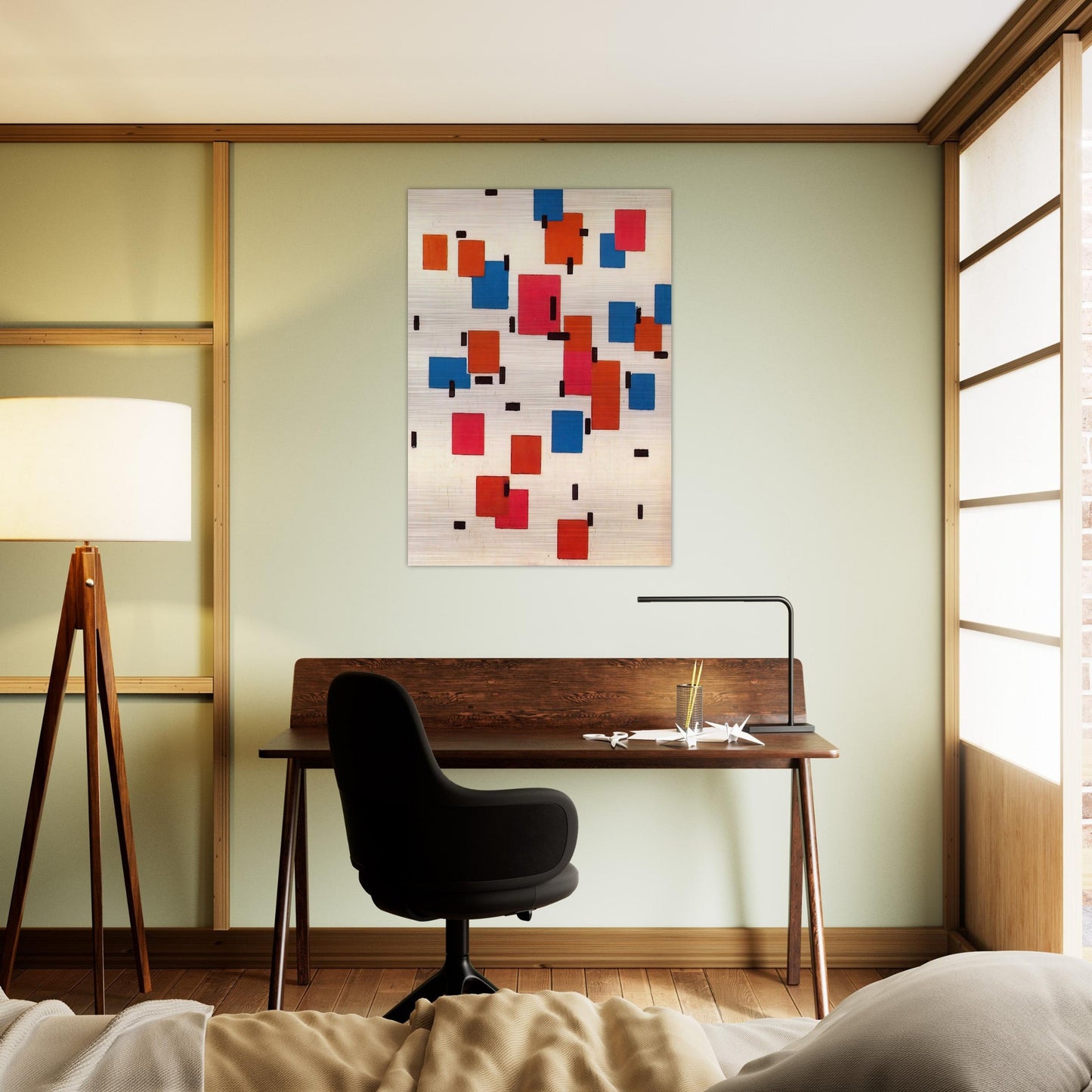 Composition in Color A - Piet Mondrian Brushed Aluminum Print - 70x100 cm / 28x40 inches | Piet Mondrian Aluminum Print | Piet Mondrian Prints