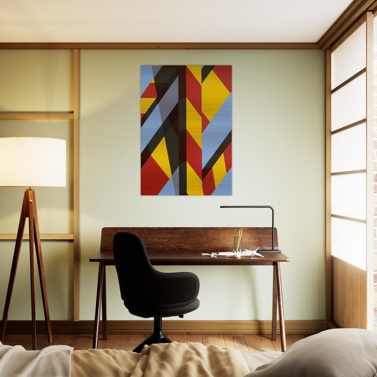 Landscape BB - 1974 - Allan D Arcangelo Brushed Aluminum Print - 70x100 cm / 28x40 inches | Allan D Arcangelo Aluminum Print | Allan D Arcangelo Prints