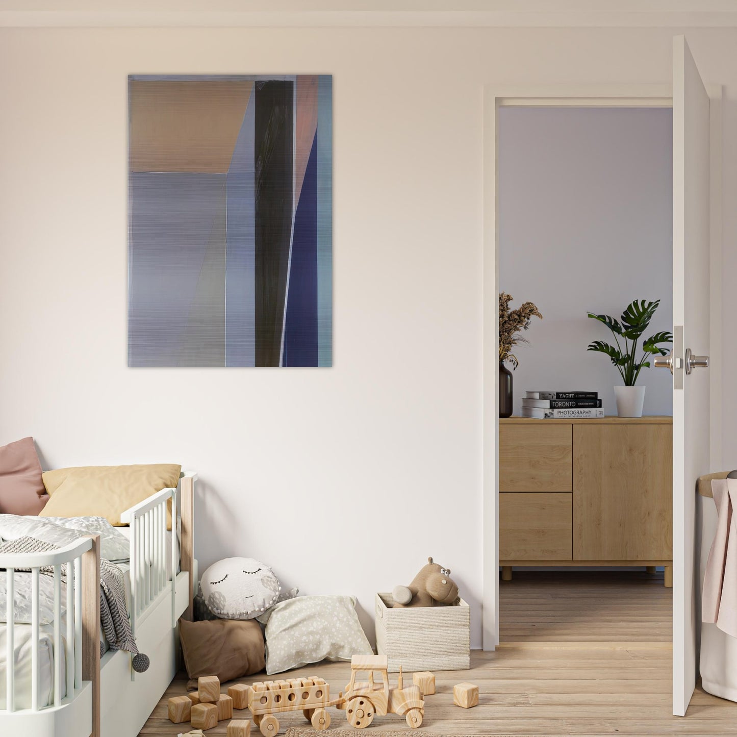 Ocean Park #28 - Richard Diebenkorn Brushed Aluminum Print - 70x100 cm / 28x40 inches | Richard Diebenkorn Aluminum Print | Richard Diebenkorn Prints