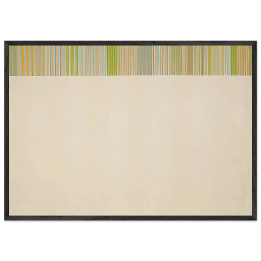Treble - 1975 - Gene Davis 70x100 cm / 28x40 inches Framed Art Print – Black Wooden Frame