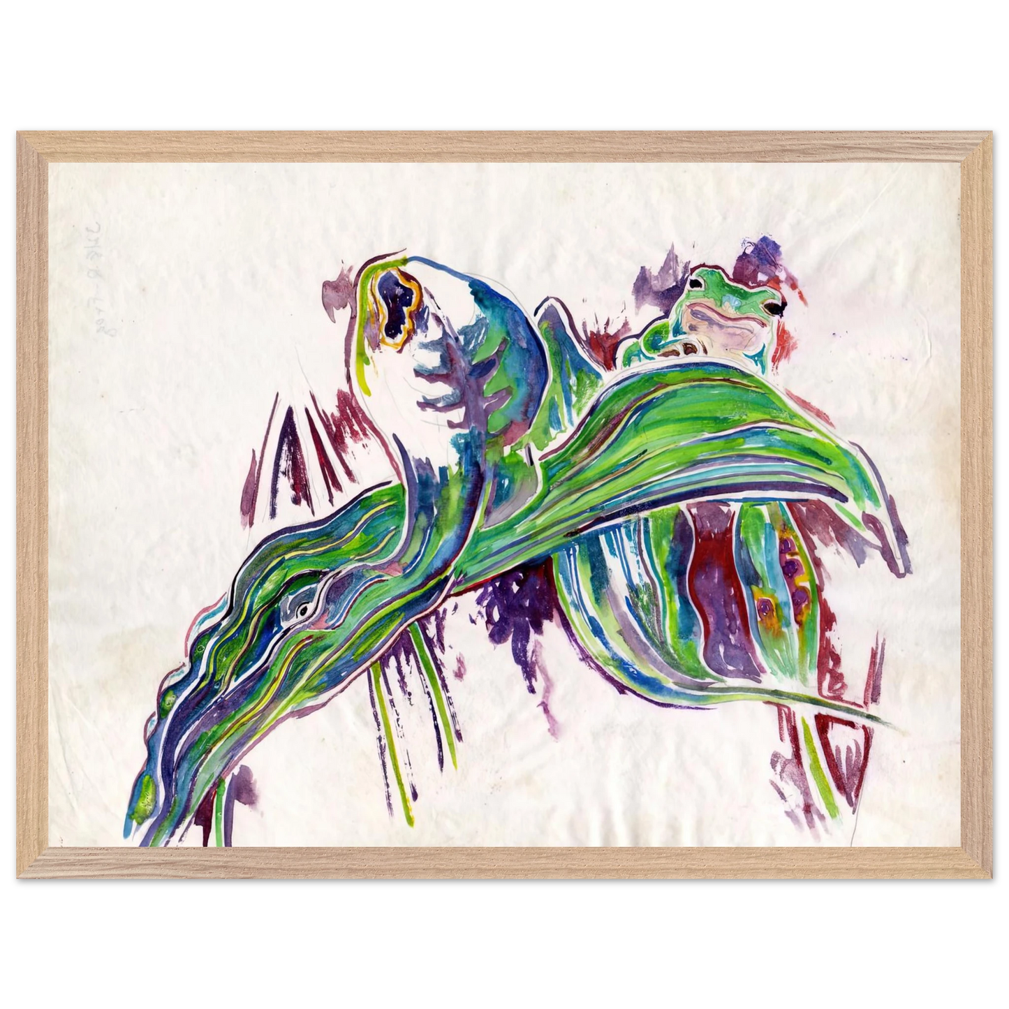Walter Inglis Anderson - Walter Anderson Wall art - 20x25 cm / 8x10 inches - Premium Wooden Framed Poster With Fine Art Paper-canvas - Wood frame