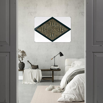 Oggetto ottico dynamico - Op Art - Dadamaino Acrylic Print - 70x100 cm / 28x40″ inches