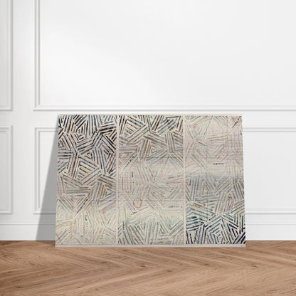 BETWEEN THE CLOCK AND THE BED 1989 - Jasper Johns Brushed Aluminum Print - 70x100 cm / 28x40 inches | Jasper Johns Aluminum Print | Jasper Johns Prints