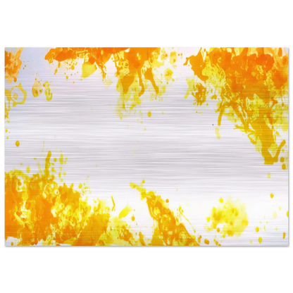 Spleen  Yellow  - Sam Francis Brushed Aluminum Print - 70x100 cm / 28x40 inches | Sam Francis Aluminum Print | Sam Francis Prints
