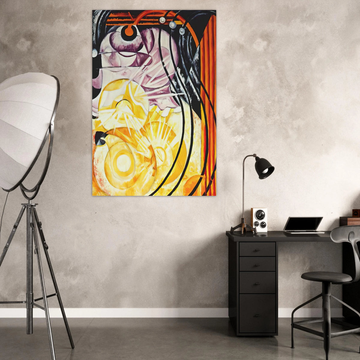 Electric lamp - 1913 - Natalia Goncharova Art Prints - 100x150 cm / 40x60″ inches | Natalia Goncharova Poster | Natalia Goncharova Prints