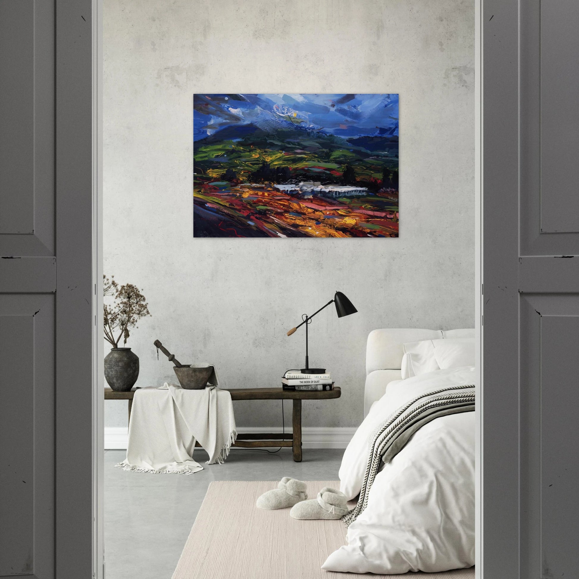Untitled - Abstract Expressionism, Neo-Expressionism - Gebre Kristos Desta Brushed Aluminum Print - 70x100 cm / 28x40 inches | Gebre Kristos Desta Aluminum Print | Gebre Kristos Desta Prints