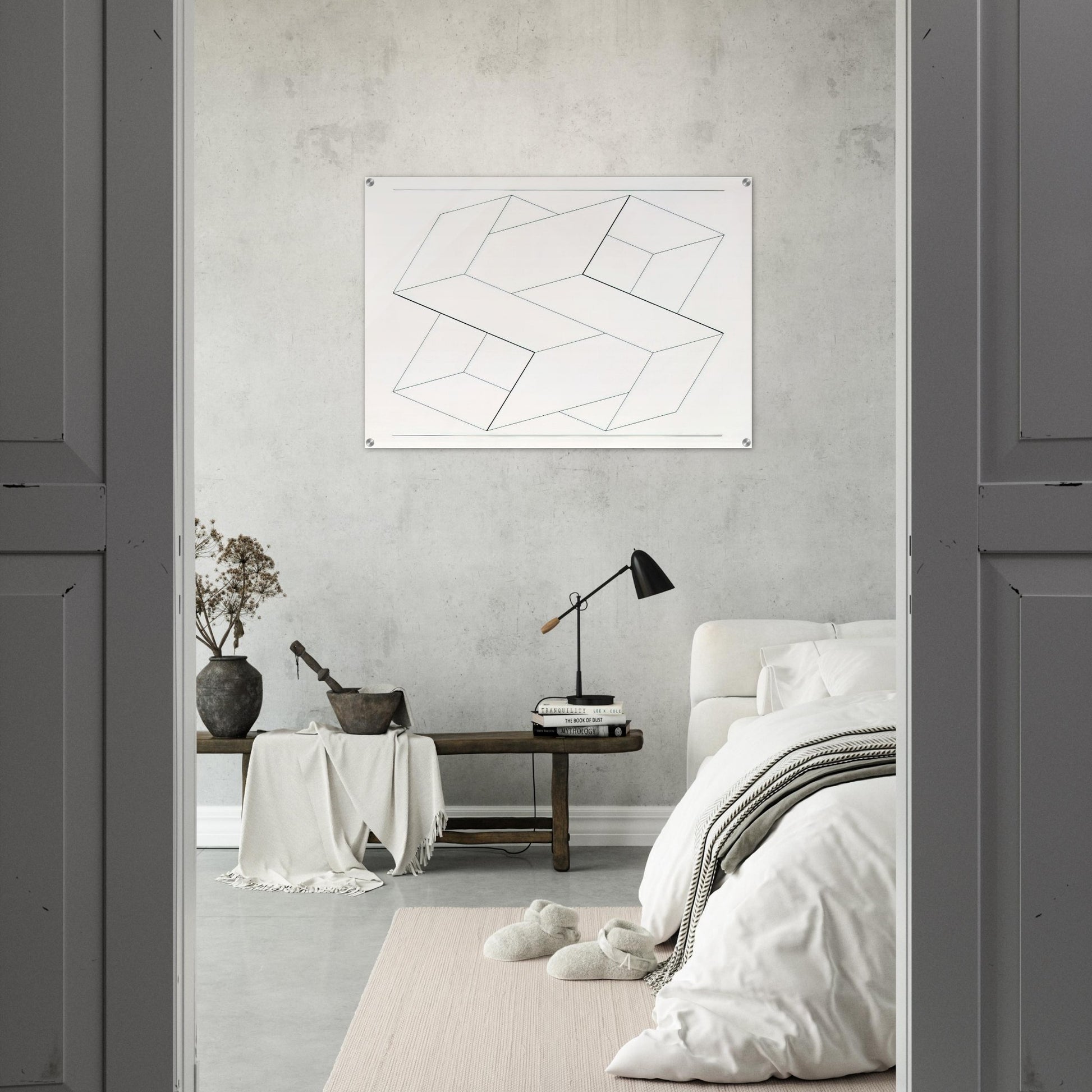 STRUCTURAL CONSTELLATION 1962 - Josef Albers Acrylic Print - 70x100 cm / 28x40″ inches