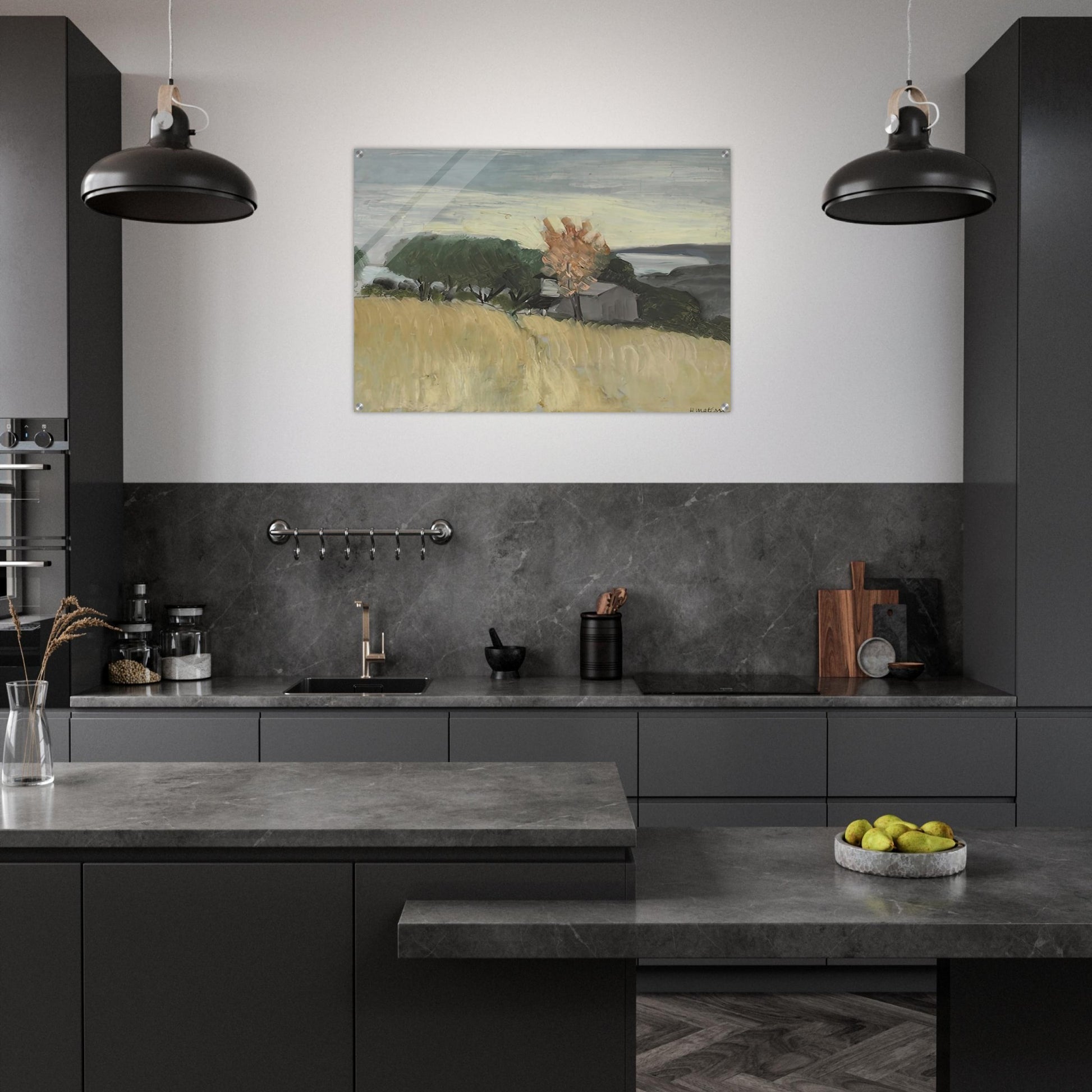 CHAMPS DE BLE A CAGNES 1918 - Henri Matisse Acrylic Print - 70x100 cm / 28x40″ inches