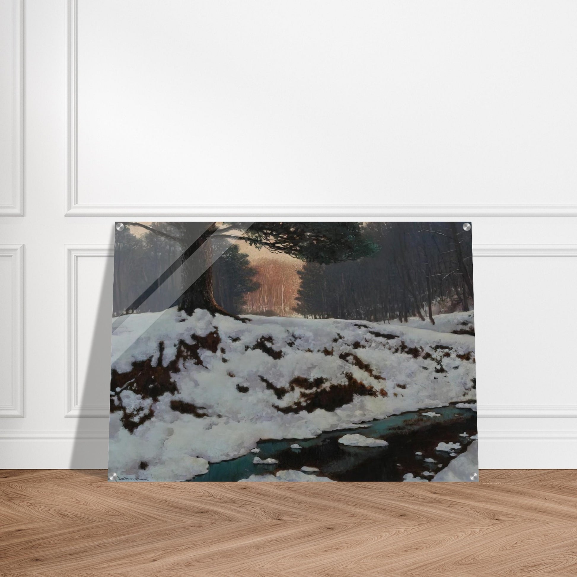 The Shadowed Valley - Post-Impressionism - Frank Johnston Acrylic Print - 70x100 cm / 28x40″ inches