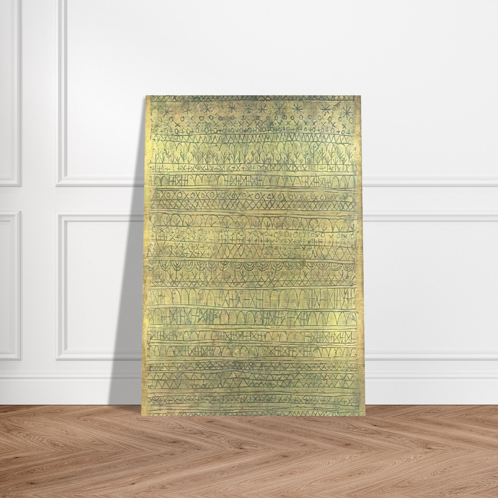 PASTORAL RHYTHMS 1927 - Paul Klee Brushed Aluminum Print - 70x100 cm / 28x40 inches | Paul Klee Aluminum Print | Paul Klee Prints
