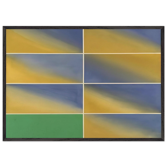 Cambridge Green - 1968 - Mark Lancaster 70x100 cm / 28x40 inches Framed Art Print – Black Wooden Frame