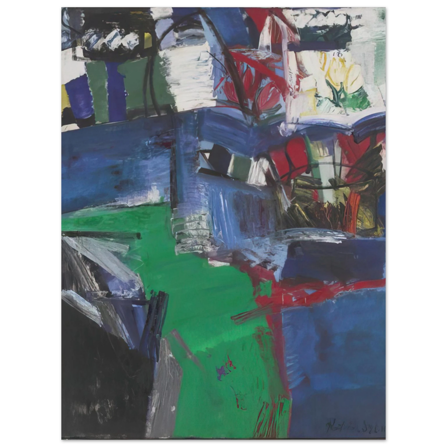 Grace Hartigan - Shinnecock Canal  75x100 cm / 30x40inches Fine Art Poster