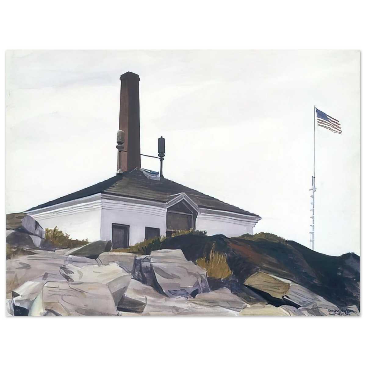 Edward Hopper - House of the Foghorn, I Fine Art Poster