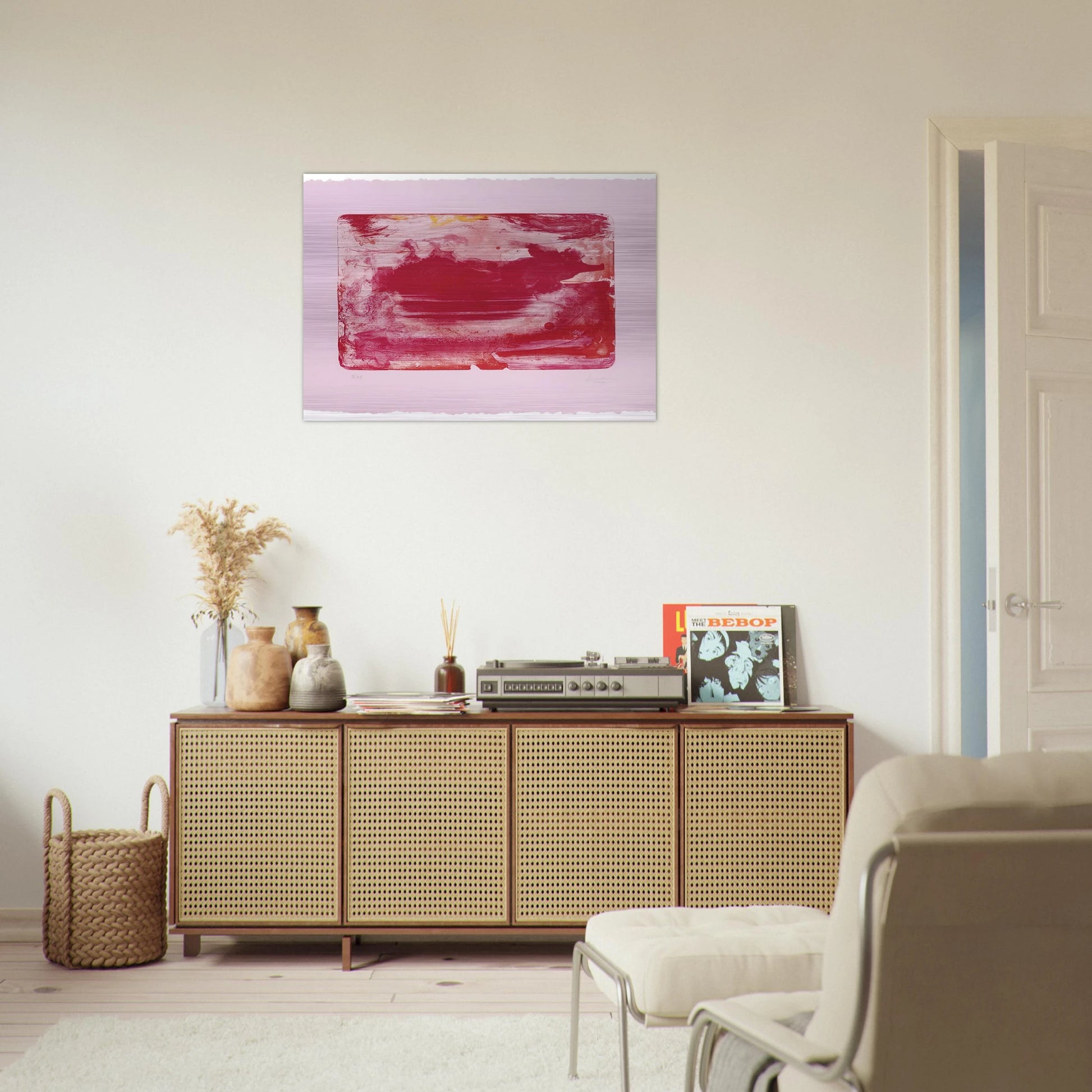 The Red Sea - 1982 - Helen Frankenthaler Brushed Aluminum Print - 70x100 cm / 28x40 inches | Helen Frankenthaler Aluminum Print | Helen Frankenthaler Prints