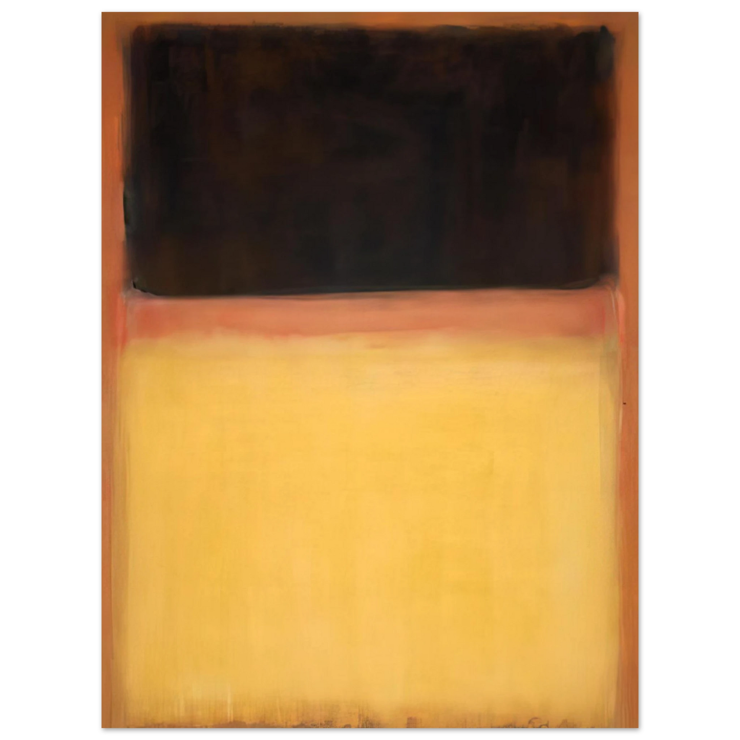 Mark Rothko - No.9 Dark over Light Earth - 1954 Wall Art - 21x29.7 cm / 8x12" - Fine Art Poster - -