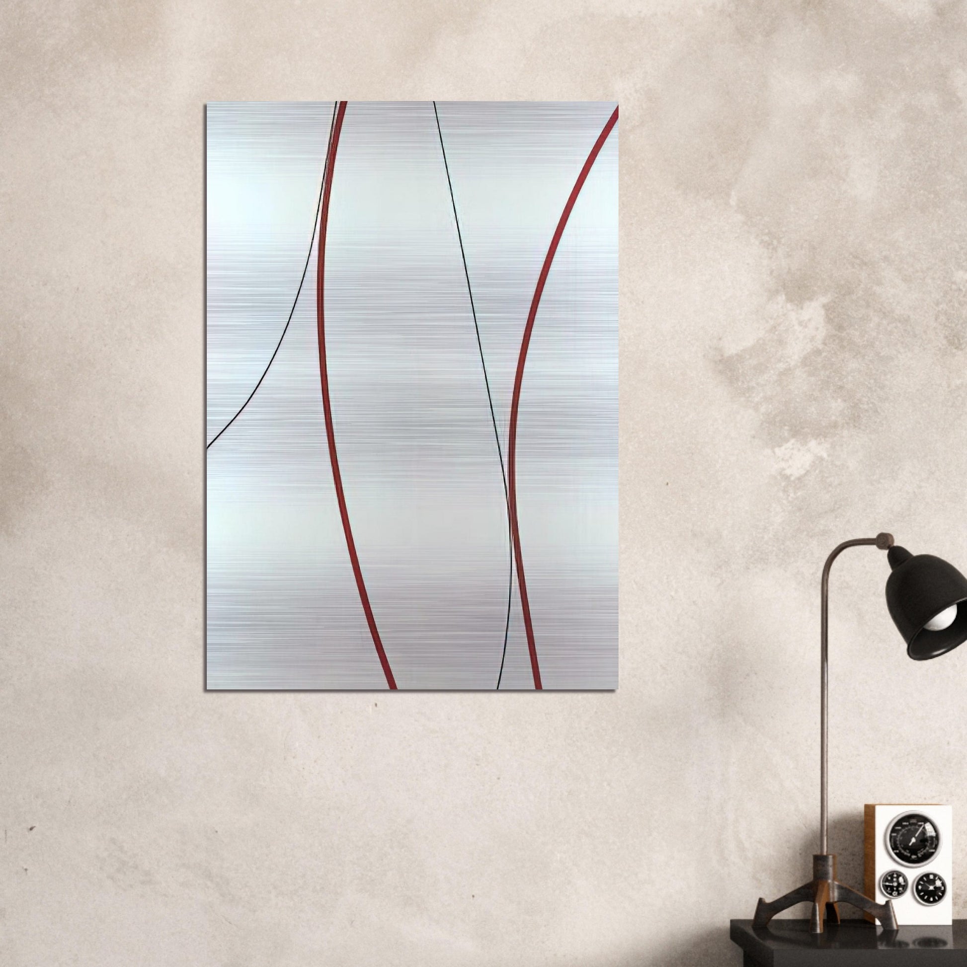 Untitled - 1964 - Lorser Feitelson Brushed Aluminum Print - 70x100 cm / 28x40 inches | Lorser Feitelson Aluminum Print | Lorser Feitelson Prints