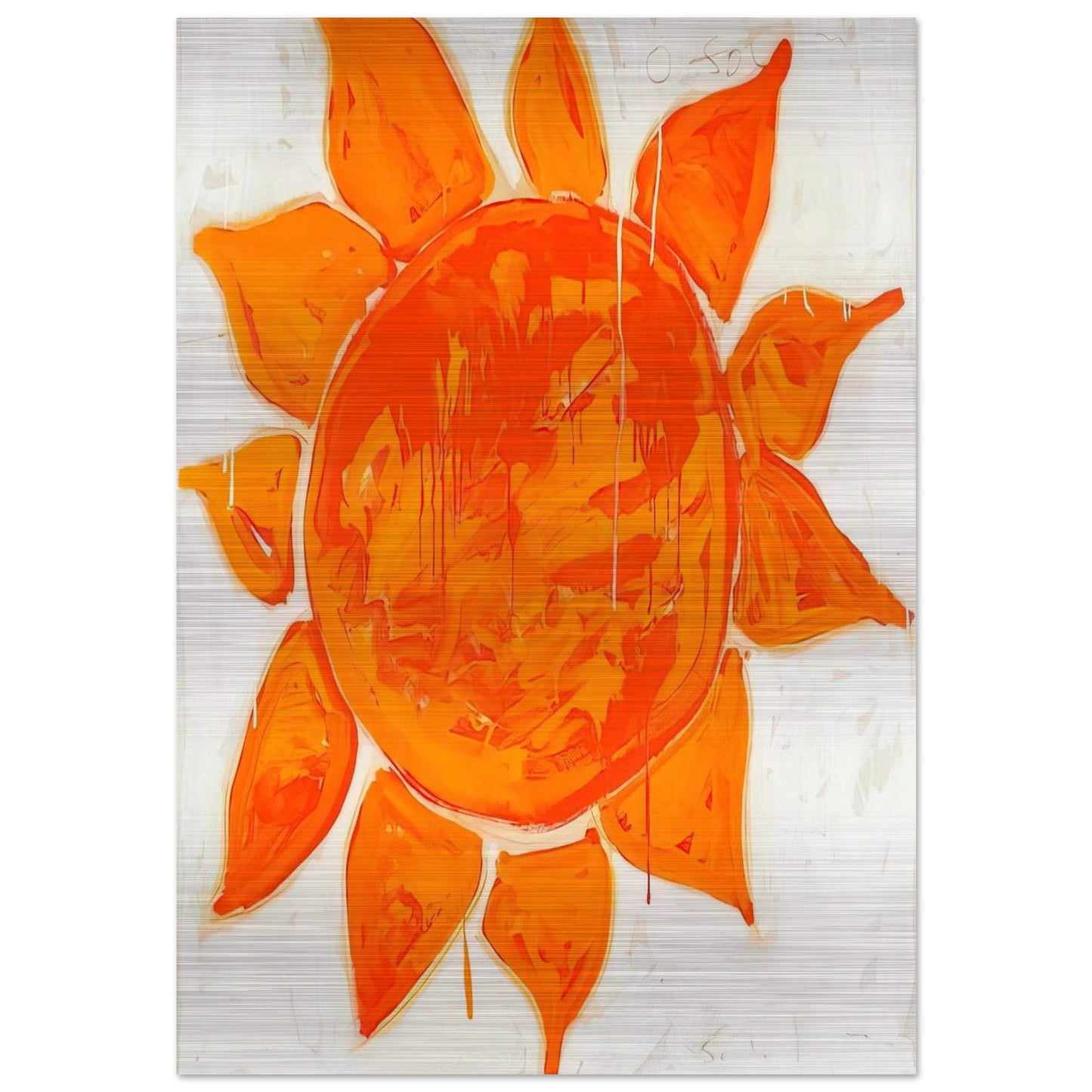 O sole mio! - 1979 - Mario Schifano Brushed Aluminum Print - 70x100 cm / 28x40 inches | Mario Schifano Aluminum Print | Mario Schifano Prints