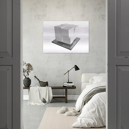 Split Cube - 1962 - Jeremy Moon Brushed Aluminum Print - 70x100 cm / 28x40 inches | Jeremy Moon Aluminum Print | Jeremy Moon Prints