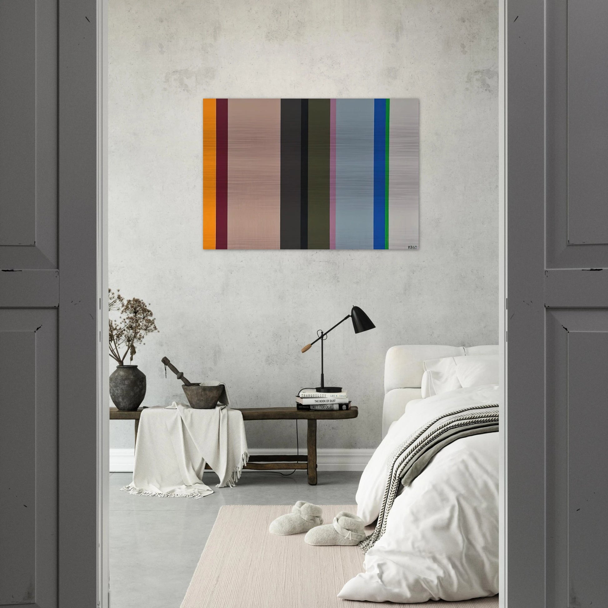 V.S. - 1960 - Karl Benjamin Brushed Aluminum Print - 70x100 cm / 28x40 inches | Karl Benjamin Aluminum Print | Karl Benjamin Prints