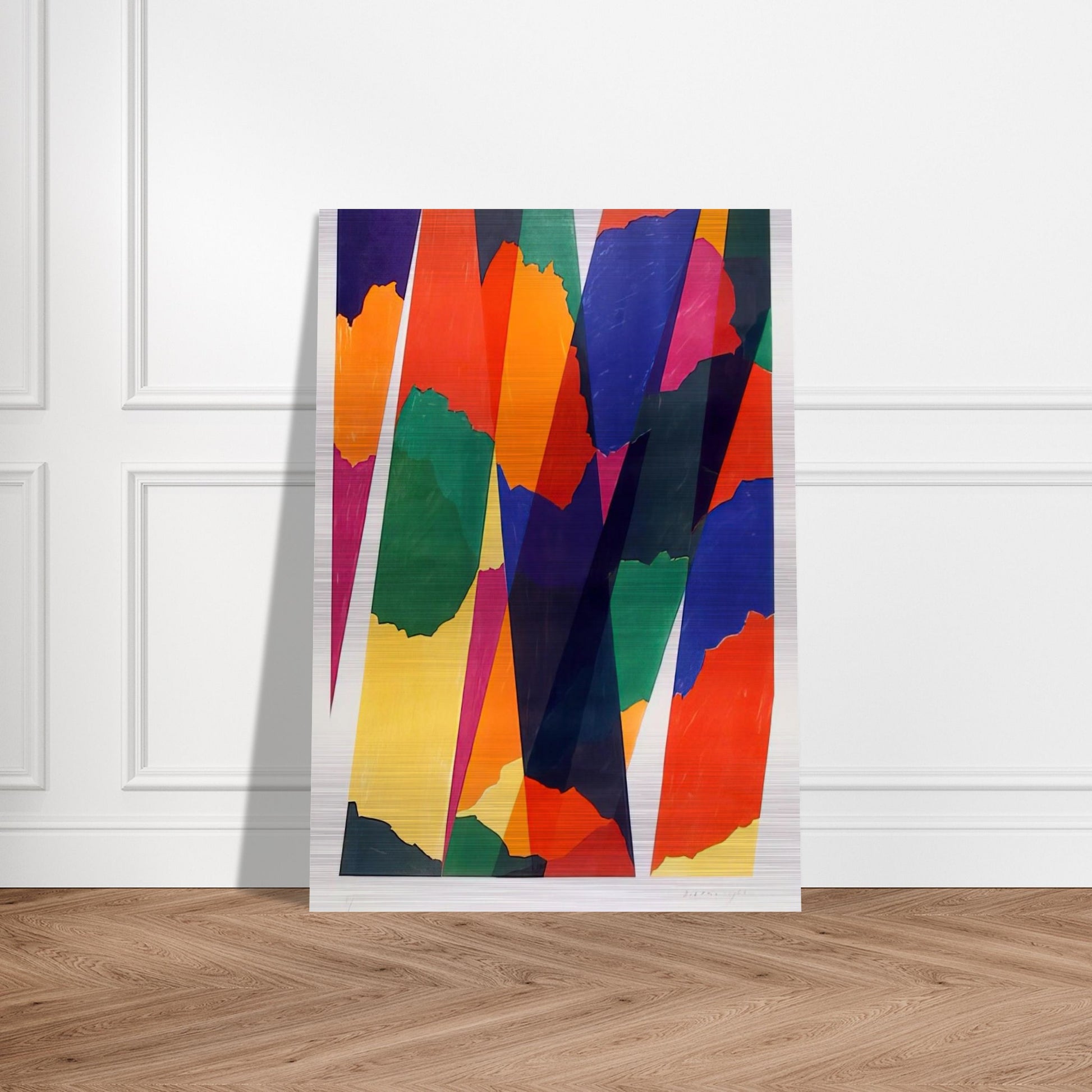 Wait - Untitled XIX - 1968 - Piero Dorazio Brushed Aluminum Print - 70x100 cm / 28x40 inches | Piero Dorazio Aluminum Print | Piero Dorazio Prints