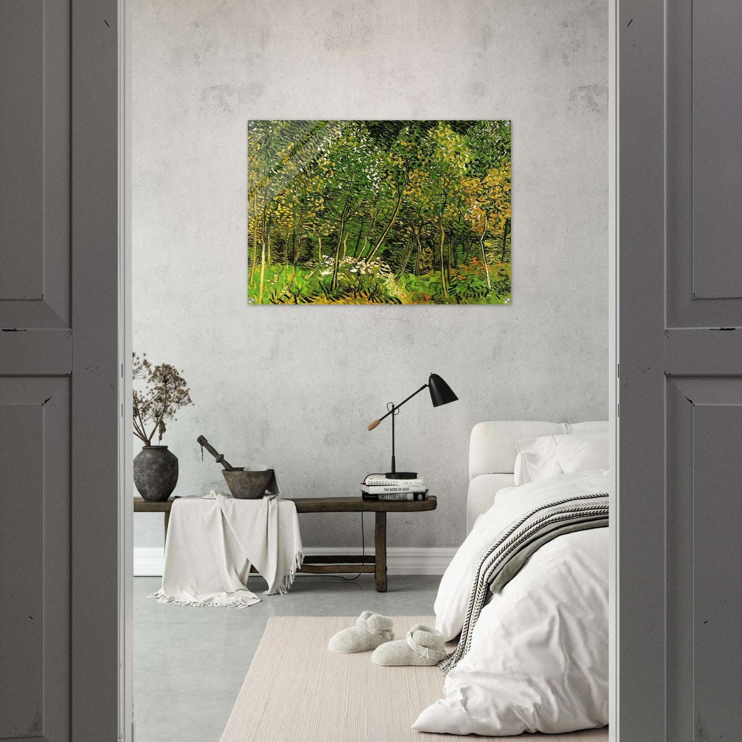 The Grove - Vincent van Gogh Acrylic Print - 70x100 cm / 28x40″ inches