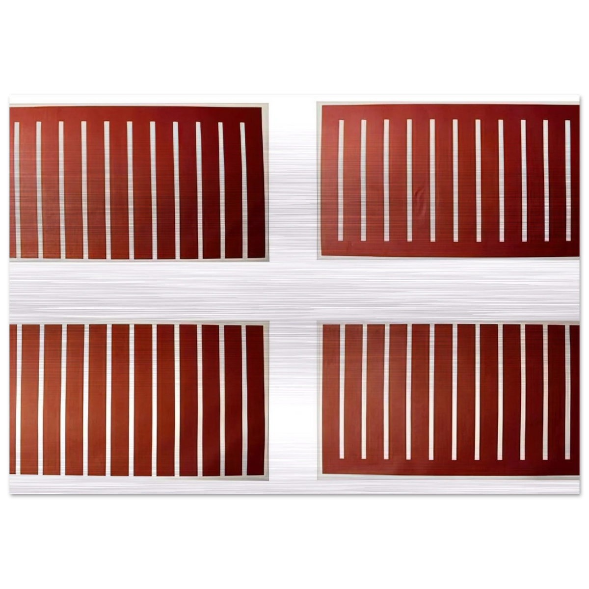 Untitled - 1992 - Donald Judd Brushed Aluminum Print - 70x100 cm / 28x40 inches | Donald Judd Aluminum Print | Donald Judd Prints