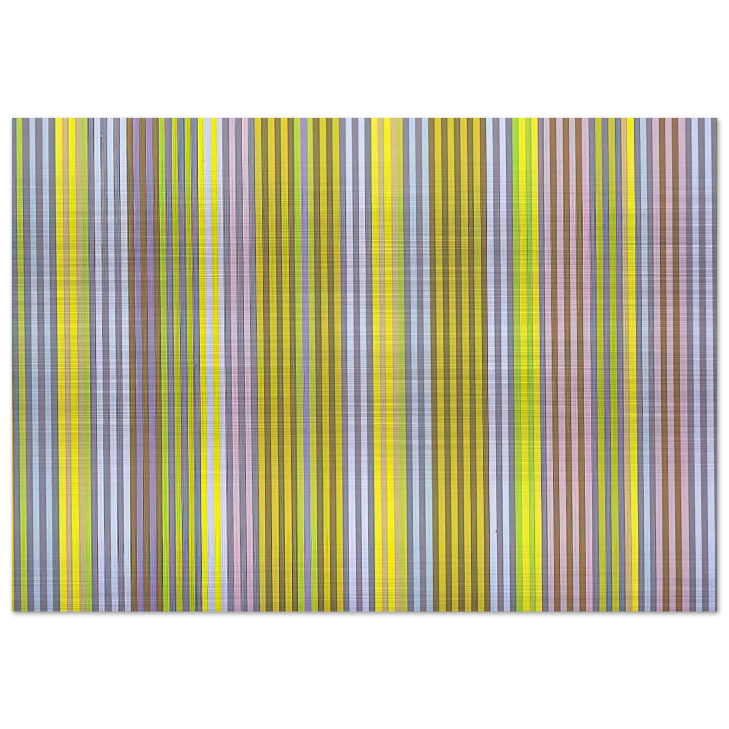 Black Popcorn - 1969 - Gene Davis Brushed Aluminum Print - 70x100 cm / 28x40 inches | Gene Davis Aluminum Print | Gene Davis Prints