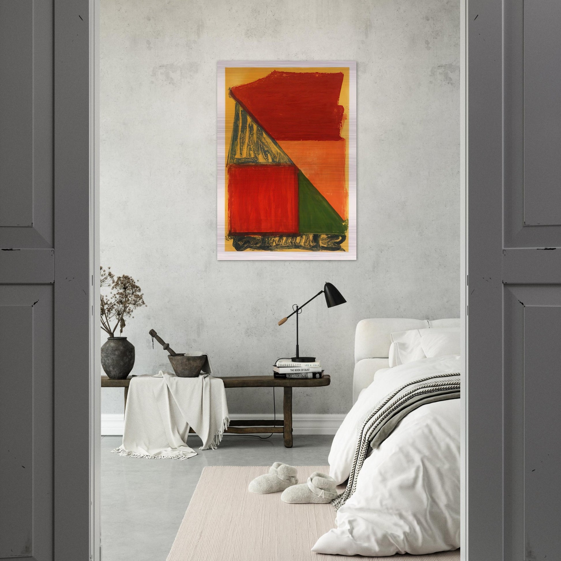 Dido - 1979 - John Hoyland Brushed Aluminum Print - 70x100 cm / 28x40 inches | John Hoyland Aluminum Print | John Hoyland Prints