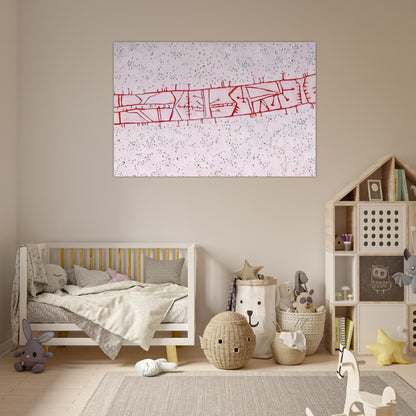 Bridge - 1952 - Gene Davis Art Prints - 100x150 cm / 40x60″ inches | Gene Davis Poster | Gene Davis Prints