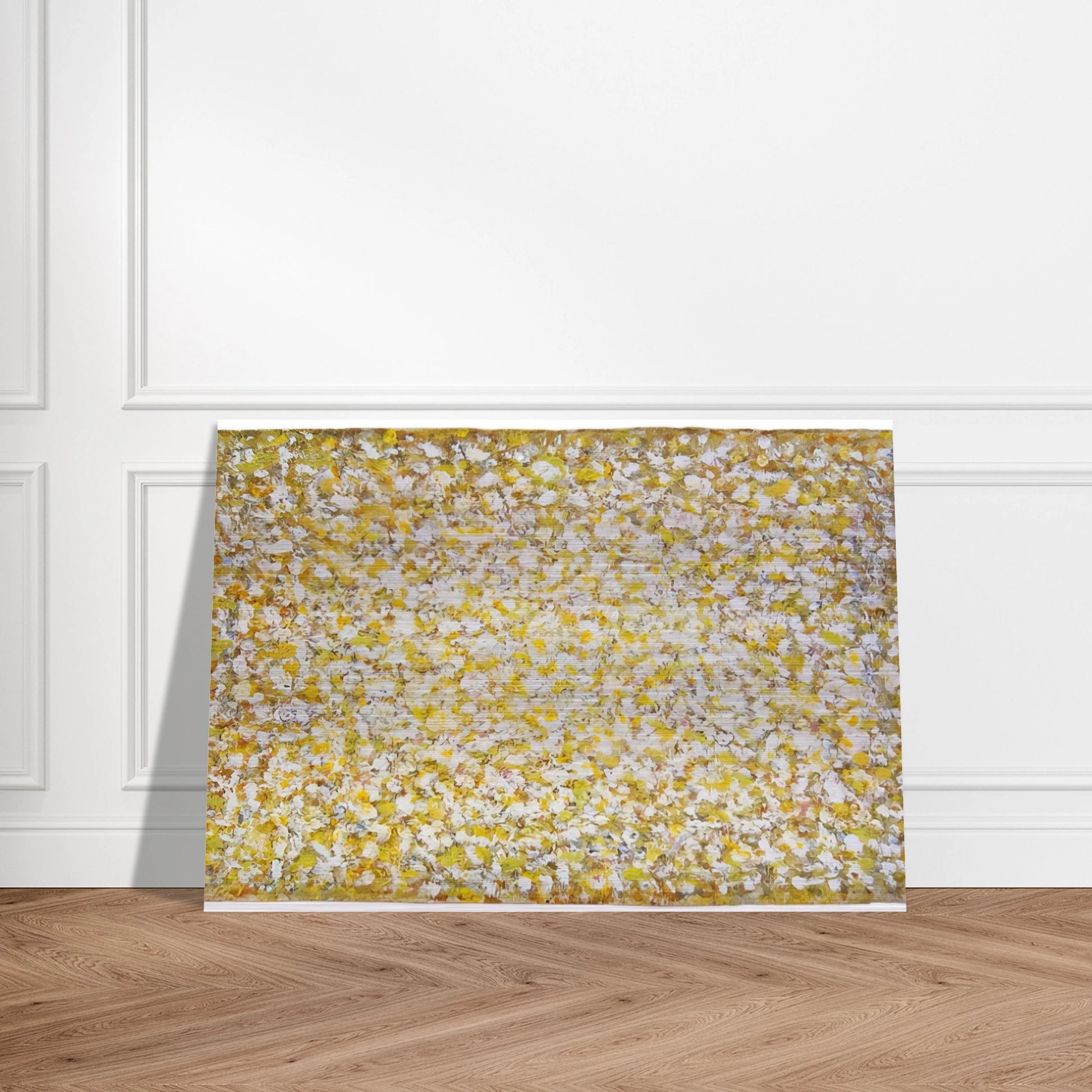 Serpentine Saffron - 1969 - Richard Pousette-Dart Brushed Aluminum Print - 70x100 cm / 28x40 inches | Richard Pousette-Dart Aluminum Print | Richard Pousette-Dart Prints