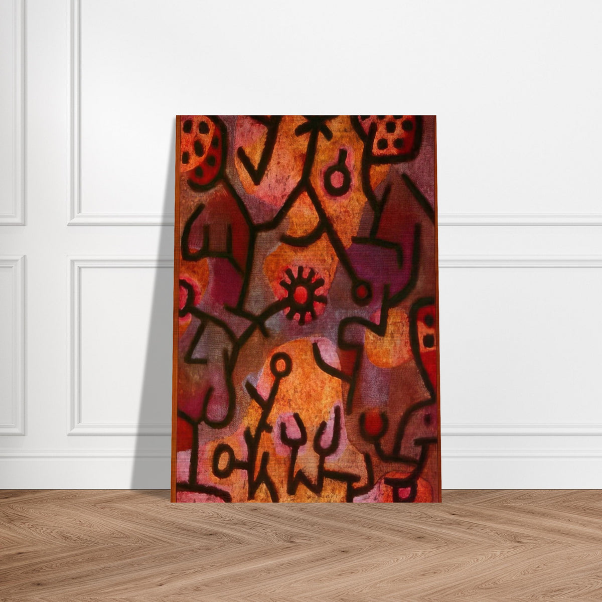 FLORA ON ROCKS SUN 1940 - Paul Klee Brushed Aluminum Print - 70x100 cm / 28x40 inches | Paul Klee Aluminum Print | Paul Klee Prints