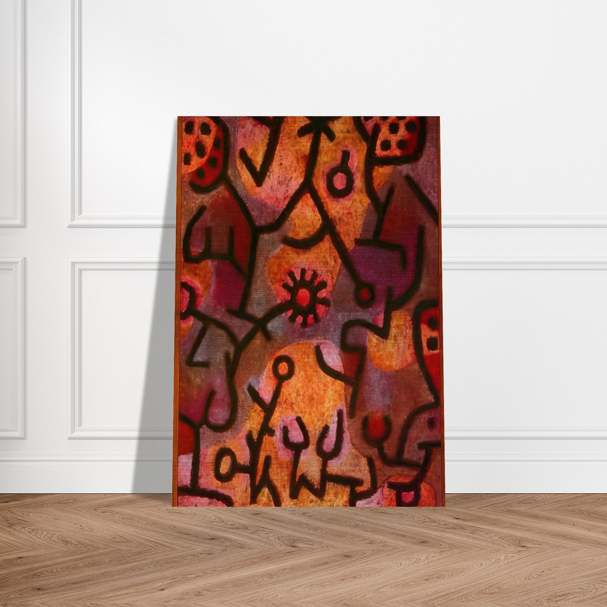 FLORA ON ROCKS SUN 1940 - Paul Klee Brushed Aluminum Print - 70x100 cm / 28x40 inches | Paul Klee Aluminum Print | Paul Klee Prints