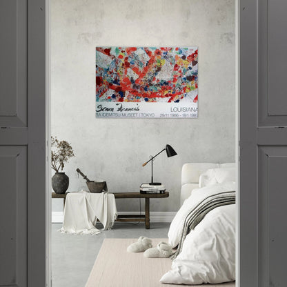 Polar Red - Sam Francis Brushed Aluminum Print - 70x100 cm / 28x40 inches | Sam Francis Aluminum Print | Sam Francis Prints