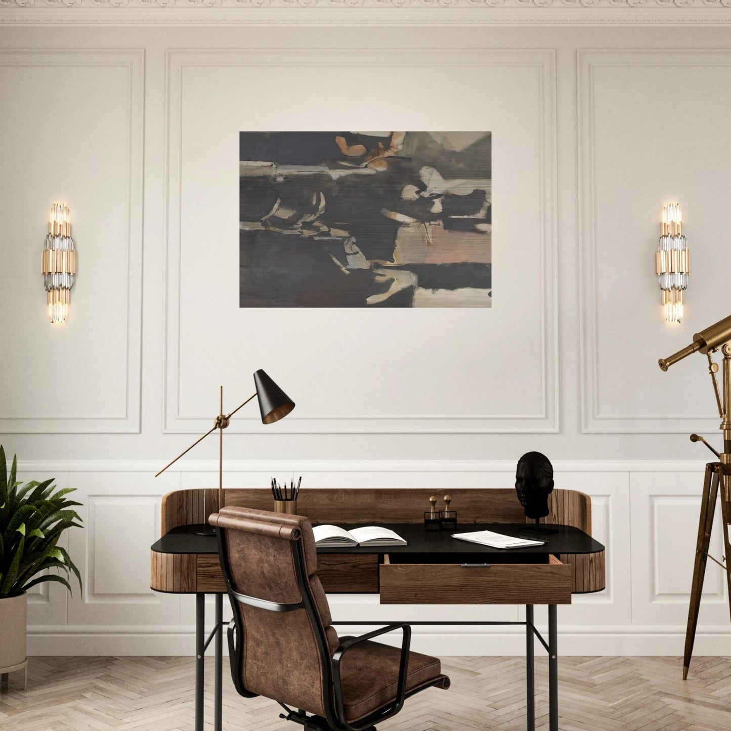 Albuquerque #20 - Richard Diebenkorn Brushed Aluminum Print - 70x100 cm / 28x40 inches | Richard Diebenkorn Aluminum Print | Richard Diebenkorn Prints