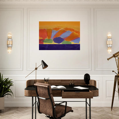 Uriel - 1978 - Ronnie Landfield Brushed Aluminum Print - 70x100 cm / 28x40 inches | Ronnie Landfield Aluminum Print | Ronnie Landfield Prints