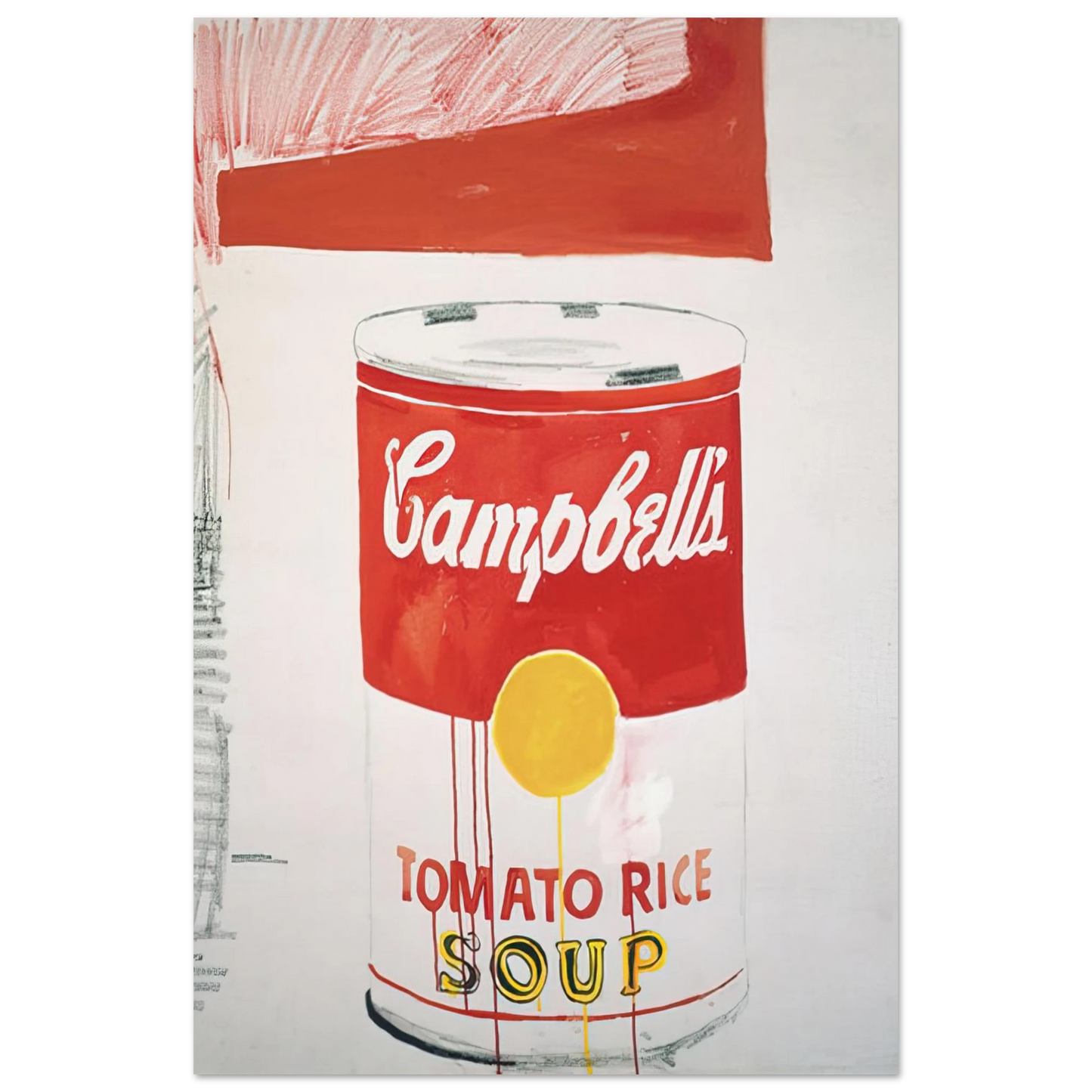 Andy Warhol - Campbell's Soup Can  Tomato Rice  Fine Art Poster