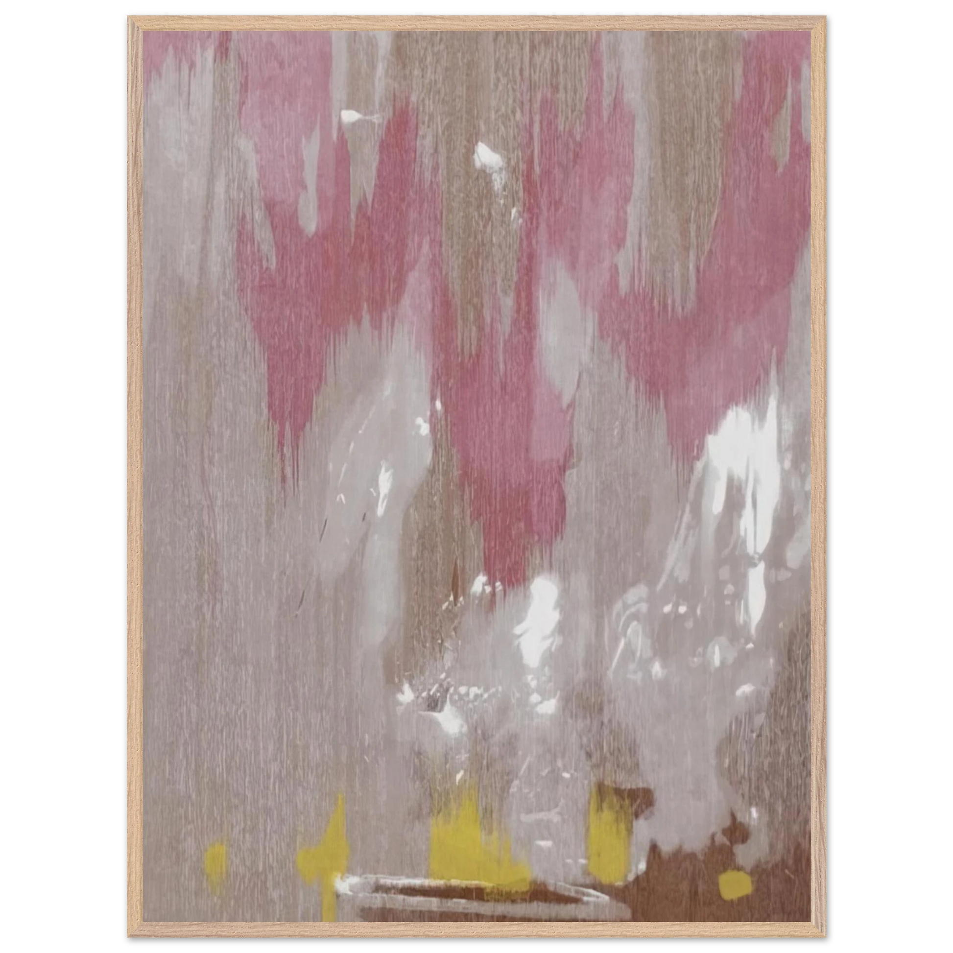 Helen Frankenthaler - Tales of Genji IV - 1998 Wall art - 21x29.7 cm / 8x12" - Premium Wooden Framed Poster With Fine Art Paper-canvas - White frame