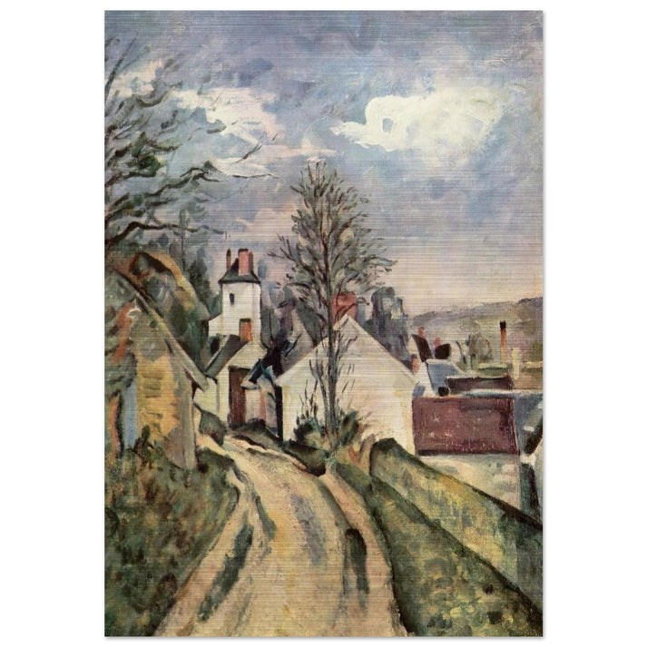 The House of Dr. Gachet in Auvers - Paul Cézanne Brushed Aluminum Print - 70x100 cm / 28x40 inches | Paul Cézanne Aluminum Print | Paul Cézanne Prints