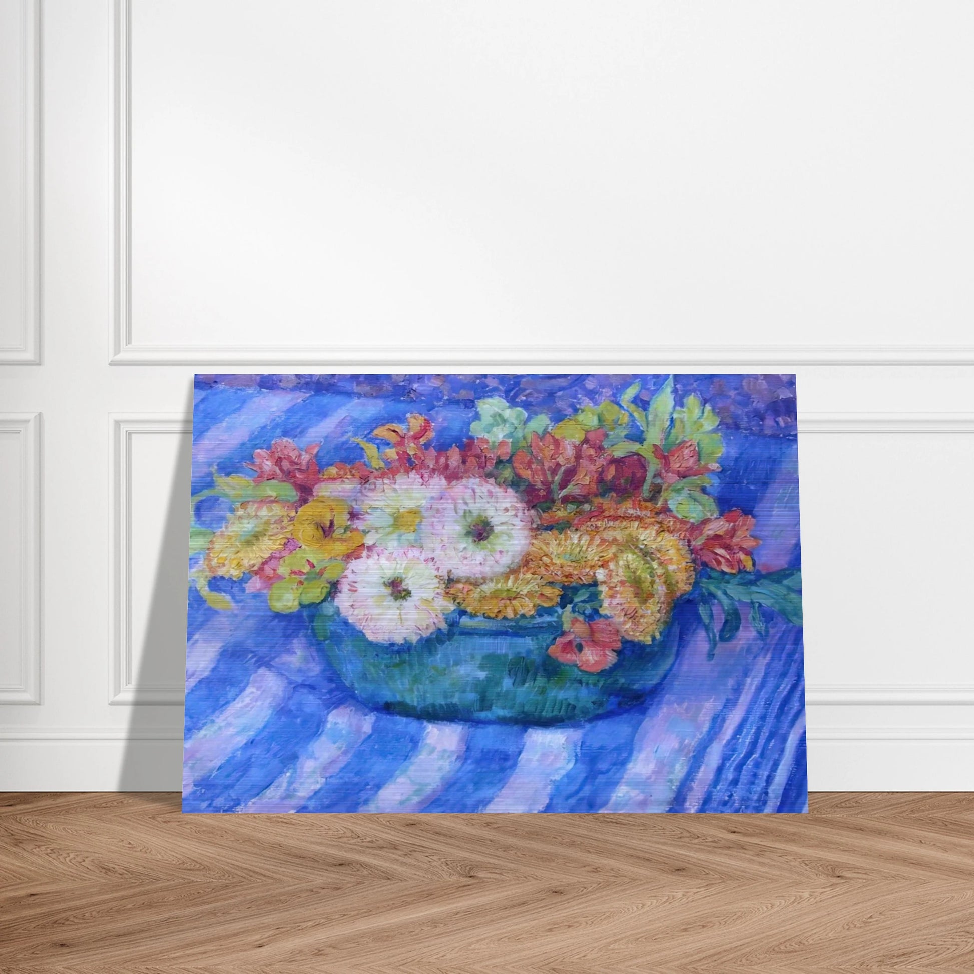 YELLOW BOUQUET 1917 - Theo van Rysselberghe Brushed Aluminum Print - 70x100 cm / 28x40 inches | Theo van Rysselberghe Aluminum Print | Theo van Rysselberghe Prints