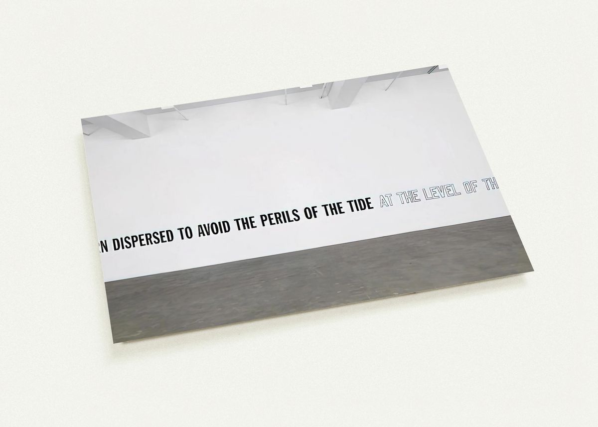A Cairn Dispersed... - 2008 By Lawrence Weiner Pack of 10 Post Cards | Lawrence Weiner Post Cards | A6 (10.5 x 14.8 cm) - 4.1 x 5.8 inches
