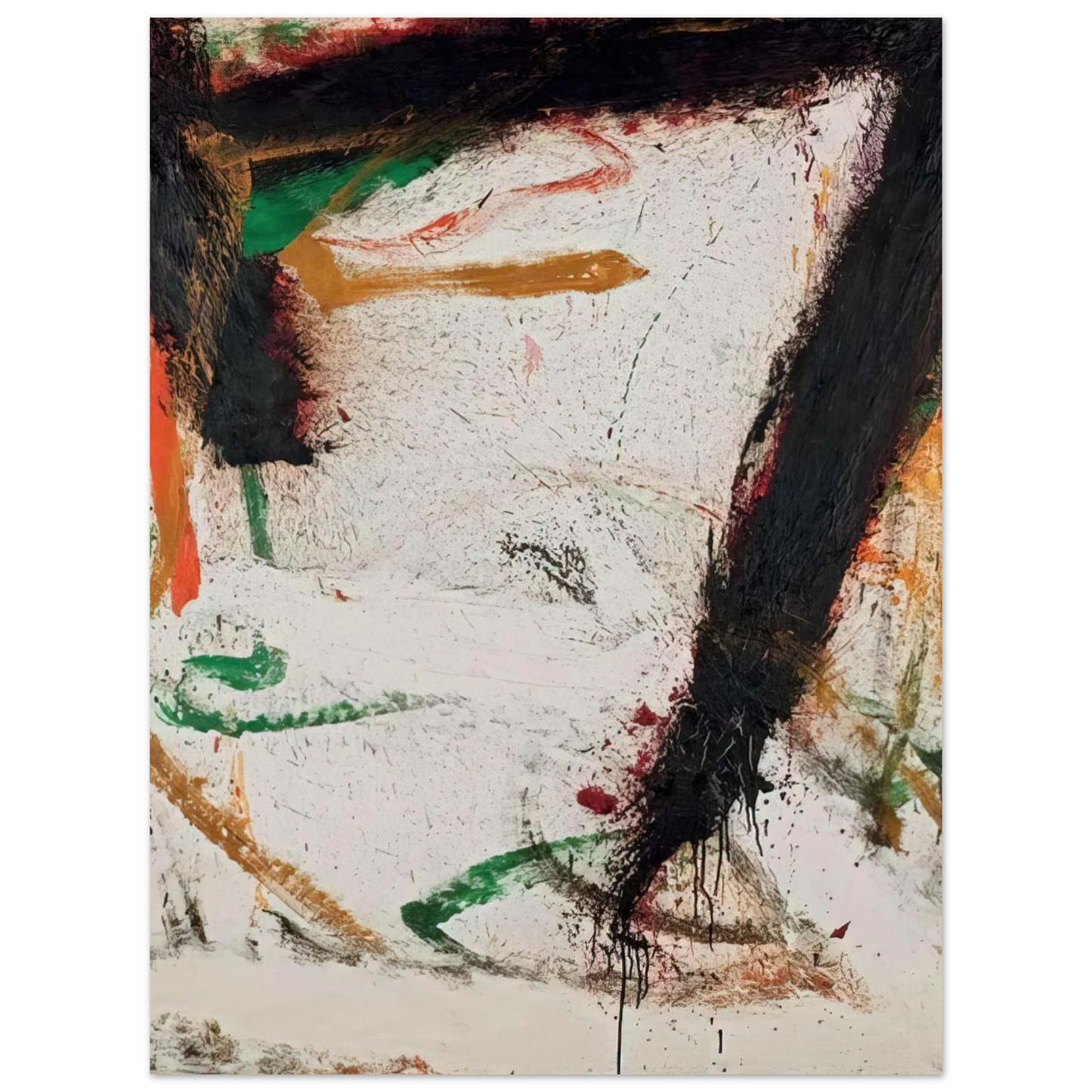 Norman Bluhm - Gronk! - 1964  75x100 cm / 30x40inches Fine Art Poster