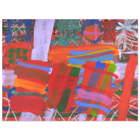 Albert Irvin - St. Germain - 1995  75x100 cm / 30x40inches Fine Art Poster